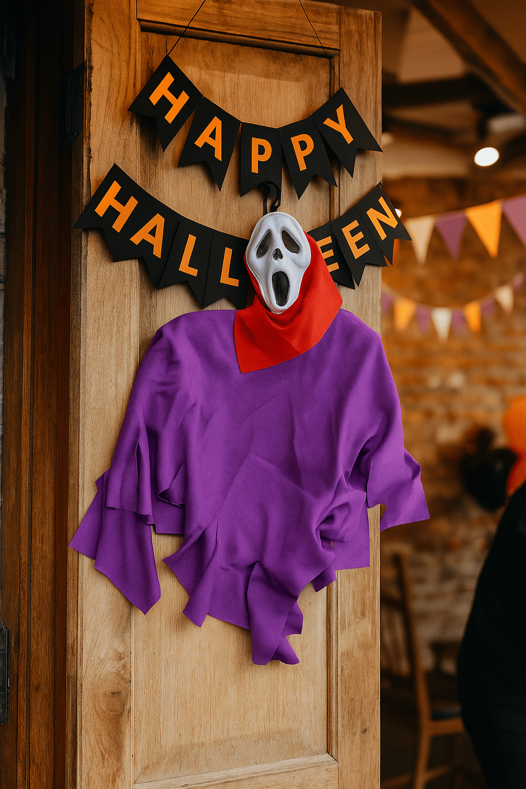 Halloween Cadı.Bayİskelet çığlık mor-kırmızı    