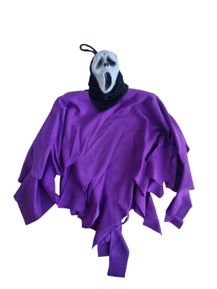 Halloween Cadı.Bayİskelet çığlık mor-siyah      