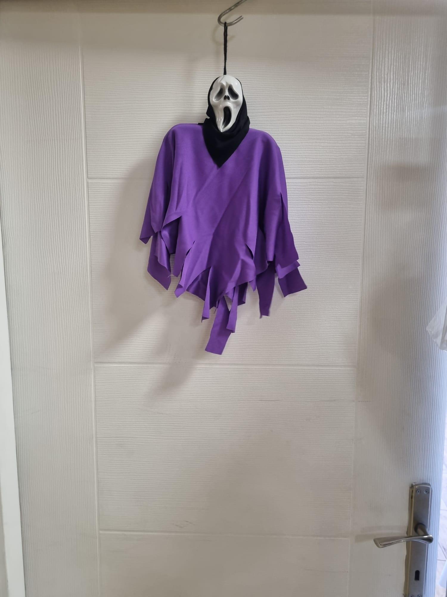 Halloween Cadı.Bayİskelet çığlık mor-siyah      