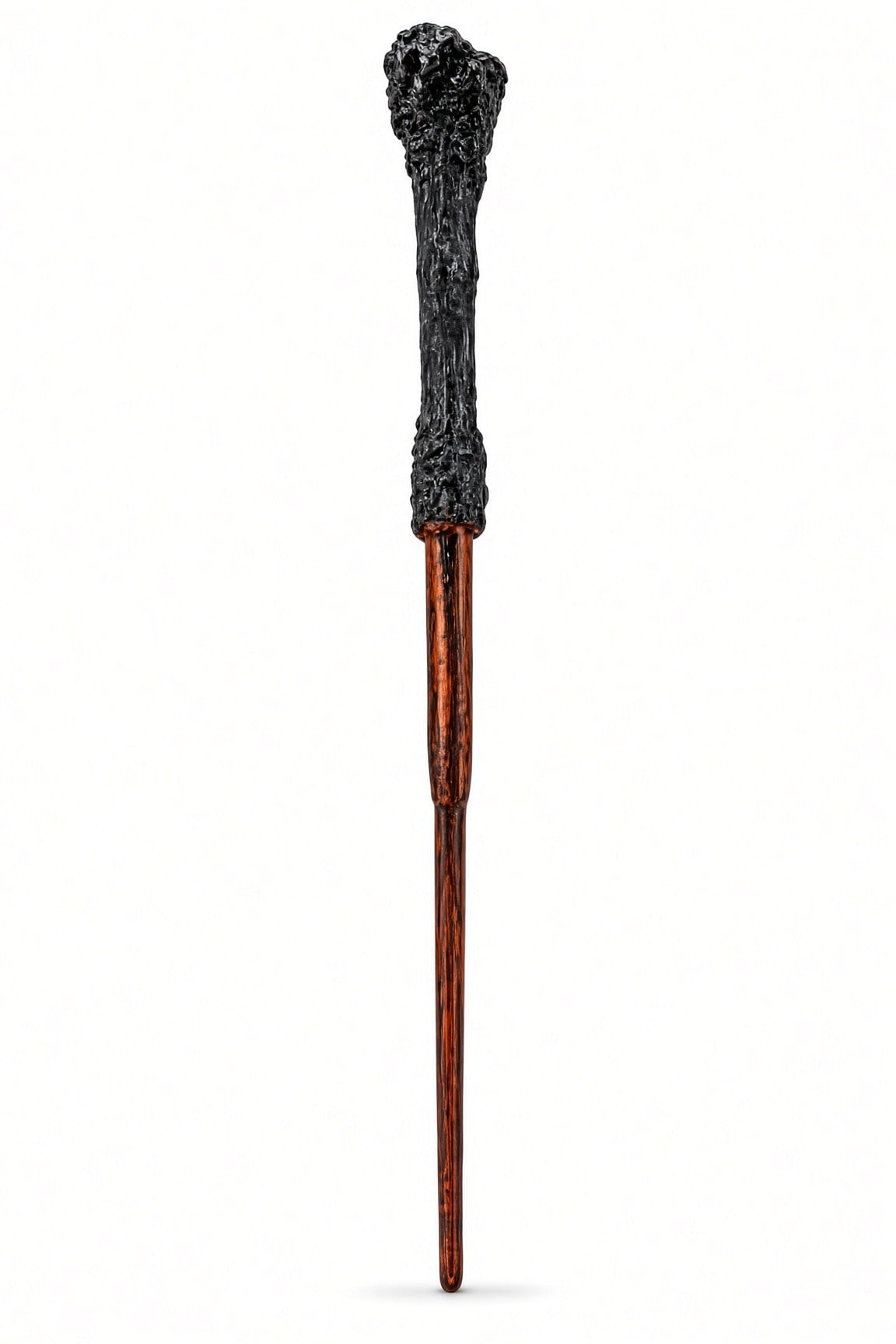 Halloween Cadı Asası 45 cm Siyah Kahverengi Büyücü Asası