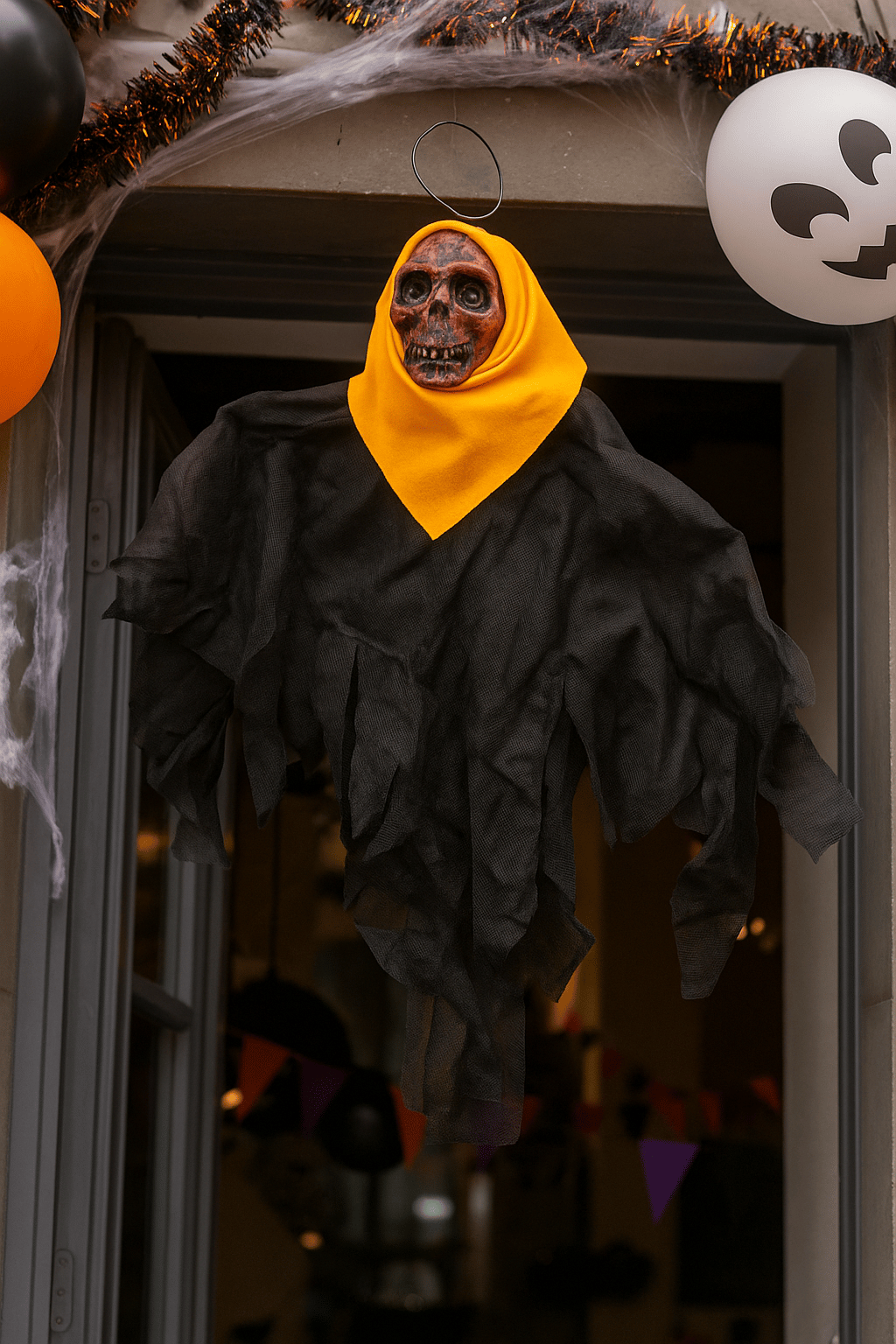Halloween Cadı.Bayİskelet Kırm. Kafalı KORK.si-tur