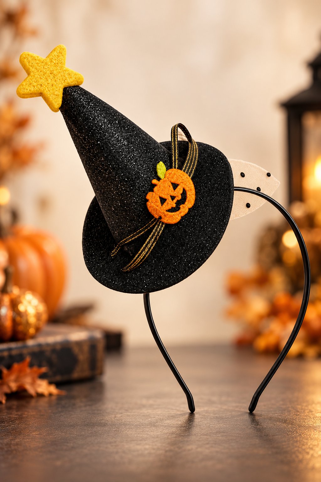 Halloween Cadıl.Siyah simli tüllü balk.yıld.mini ş