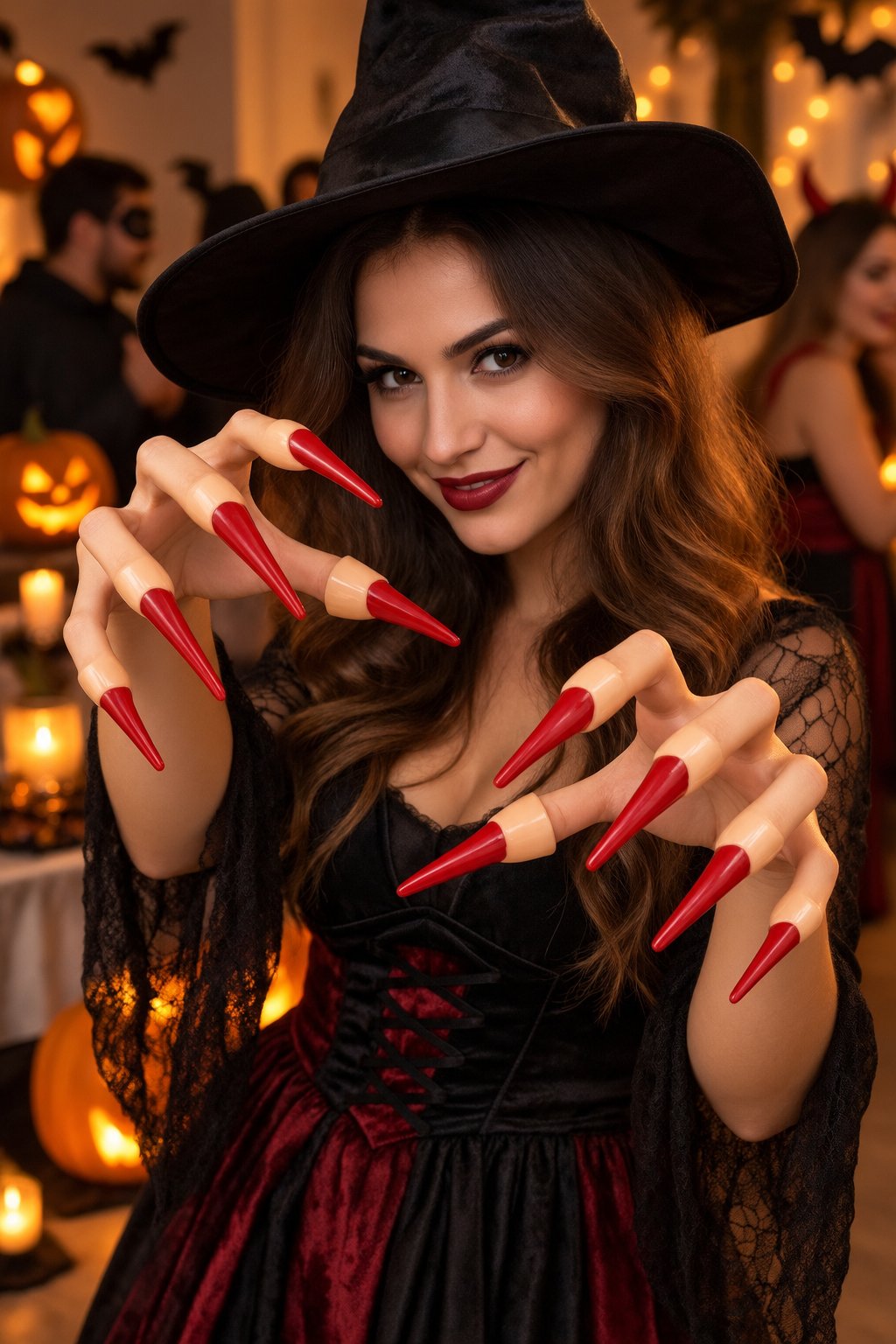 Halloween Cadılar ba.cadı tırnağı lateks 10lu kırm