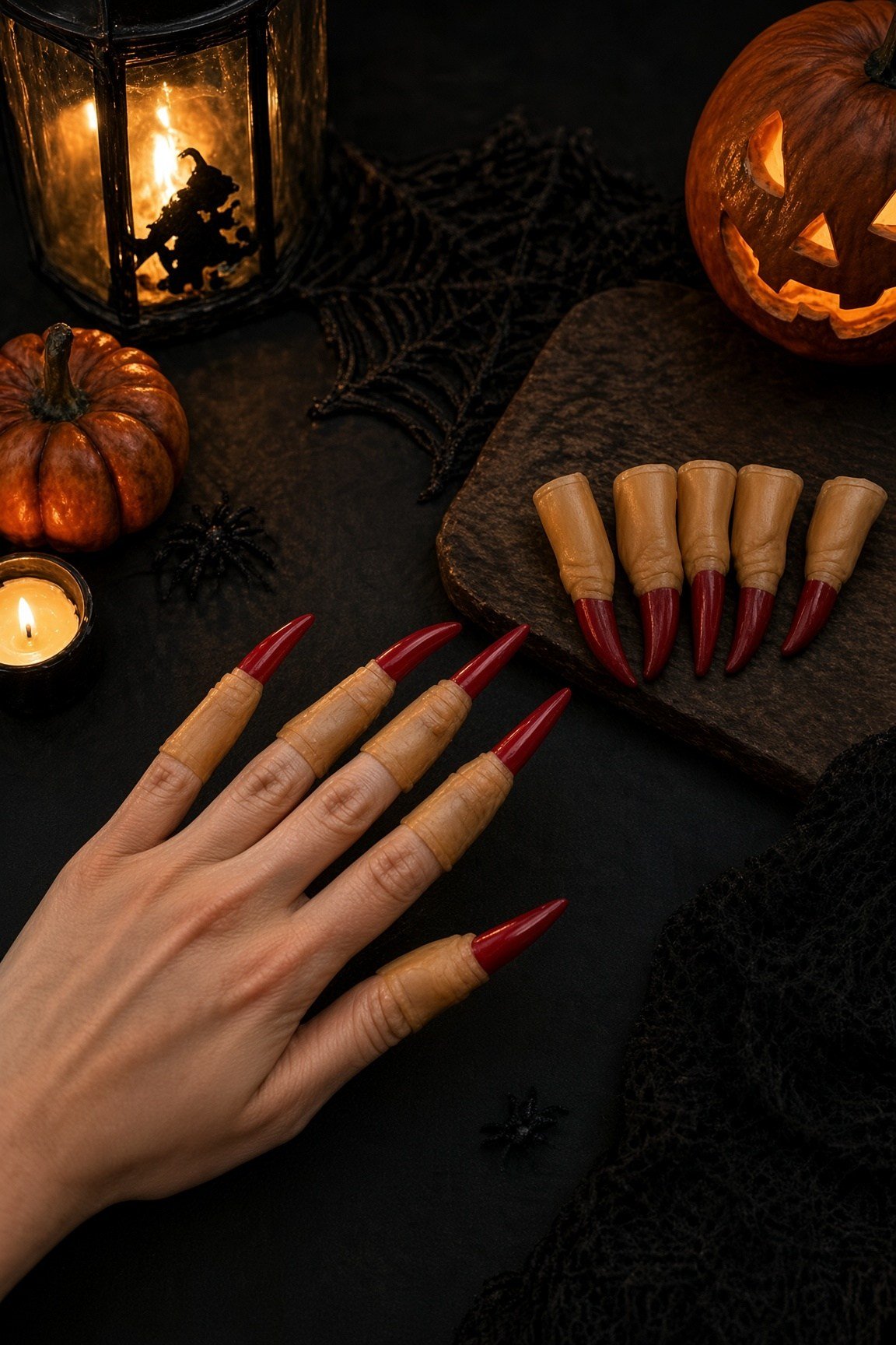 Halloween Cadılar ba.cadı tırnağı lateks 10lu kırm