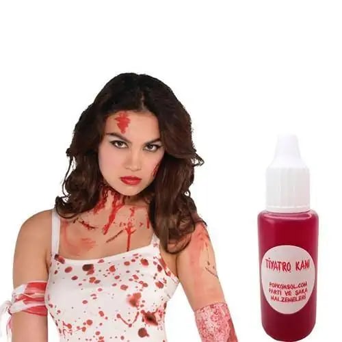 Halloween Cadılar Bayramı 20 cc Yapay Dracula Kanı Tiyatro Yapaykan