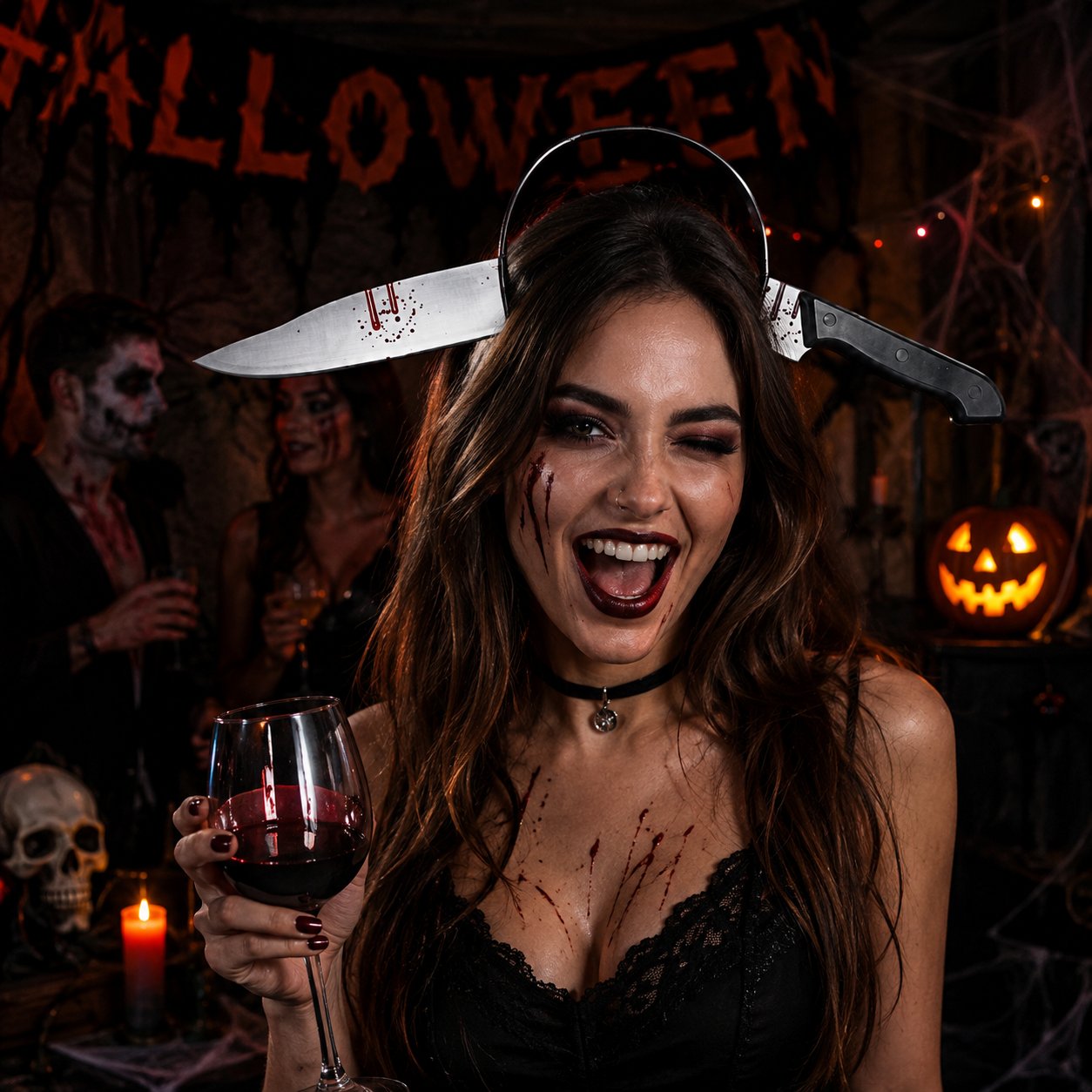 Halloween Cadılar Bayramı  Bıçak modeli Taç