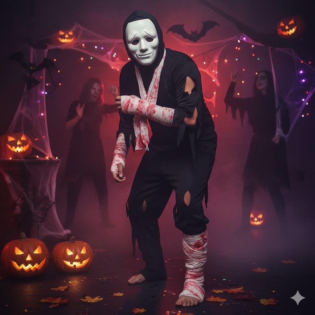 Halloween Cadılar Bayramı Dekor Örtüsü Kanlı 70 x 200 cm Sargı bezi Parti Aksesuarı