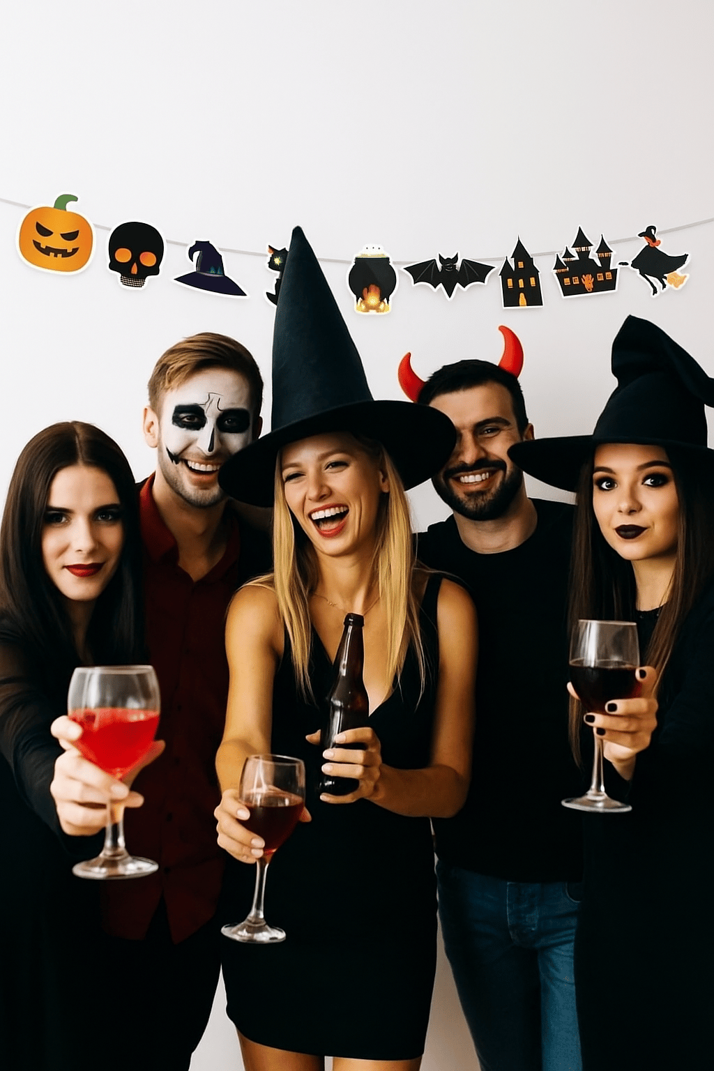 Halloween Cadılar Bayramı Dekoratif Banner 180 cm 8 Farklı Cadılar Bayramı Temalı cm