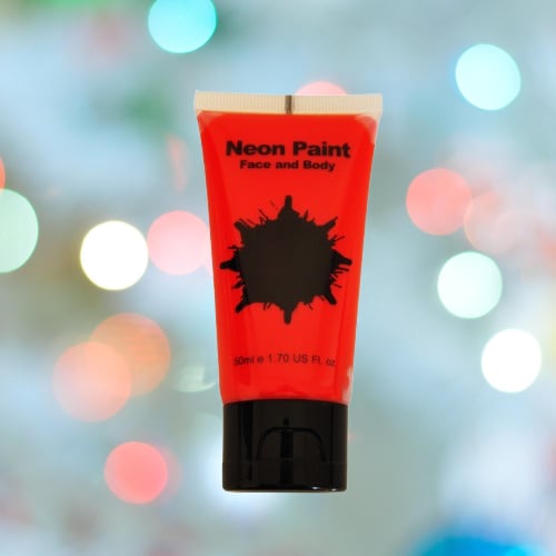 Halloween Cadılar Bayramı için Kırmızı Yüz Boyası Tüp 50ml Korku Makyajı