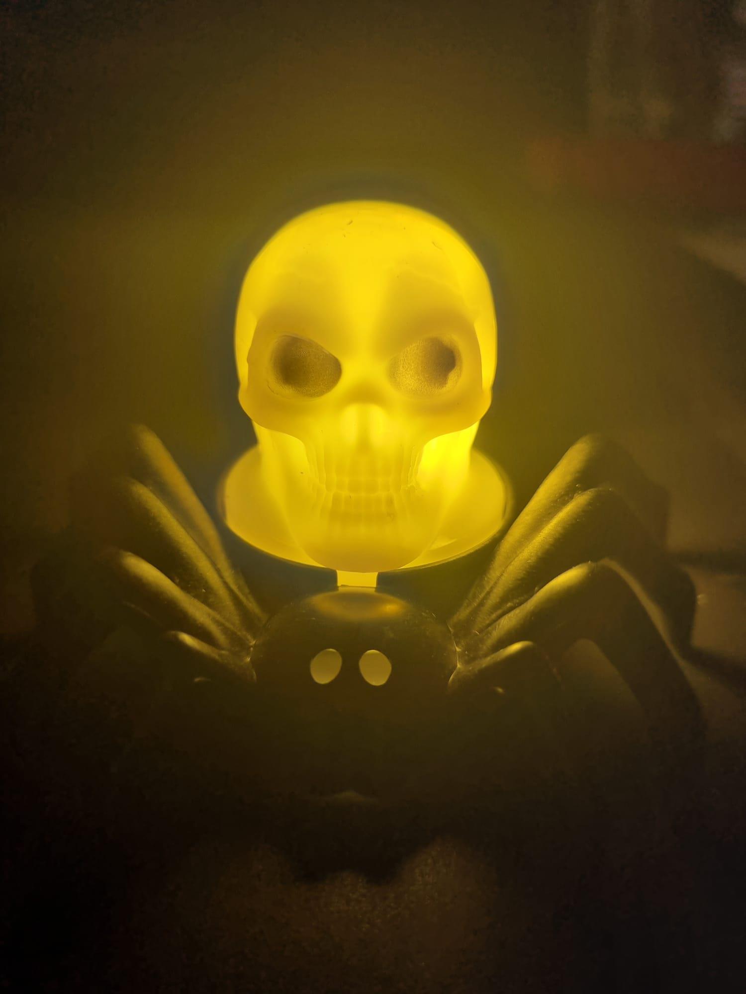 Halloween Cadılar Bayramı Işıklı Örümcek Aksesuar 8,8x7cm Pilli Aksesuar