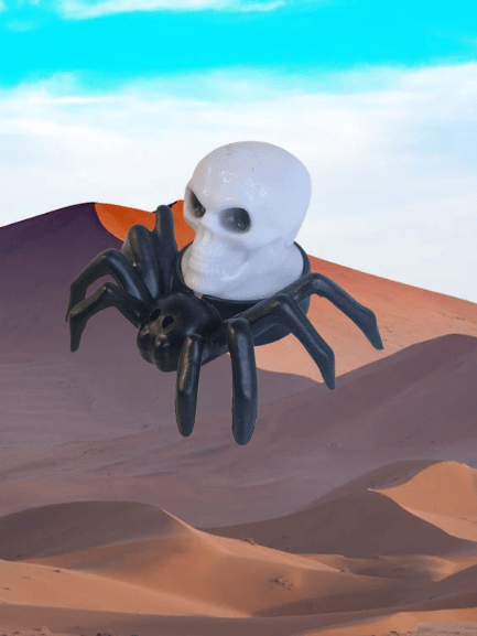 Halloween Cadılar Bayramı Işıklı Örümcek Aksesuar 8,8x7cm Pilli Aksesuar