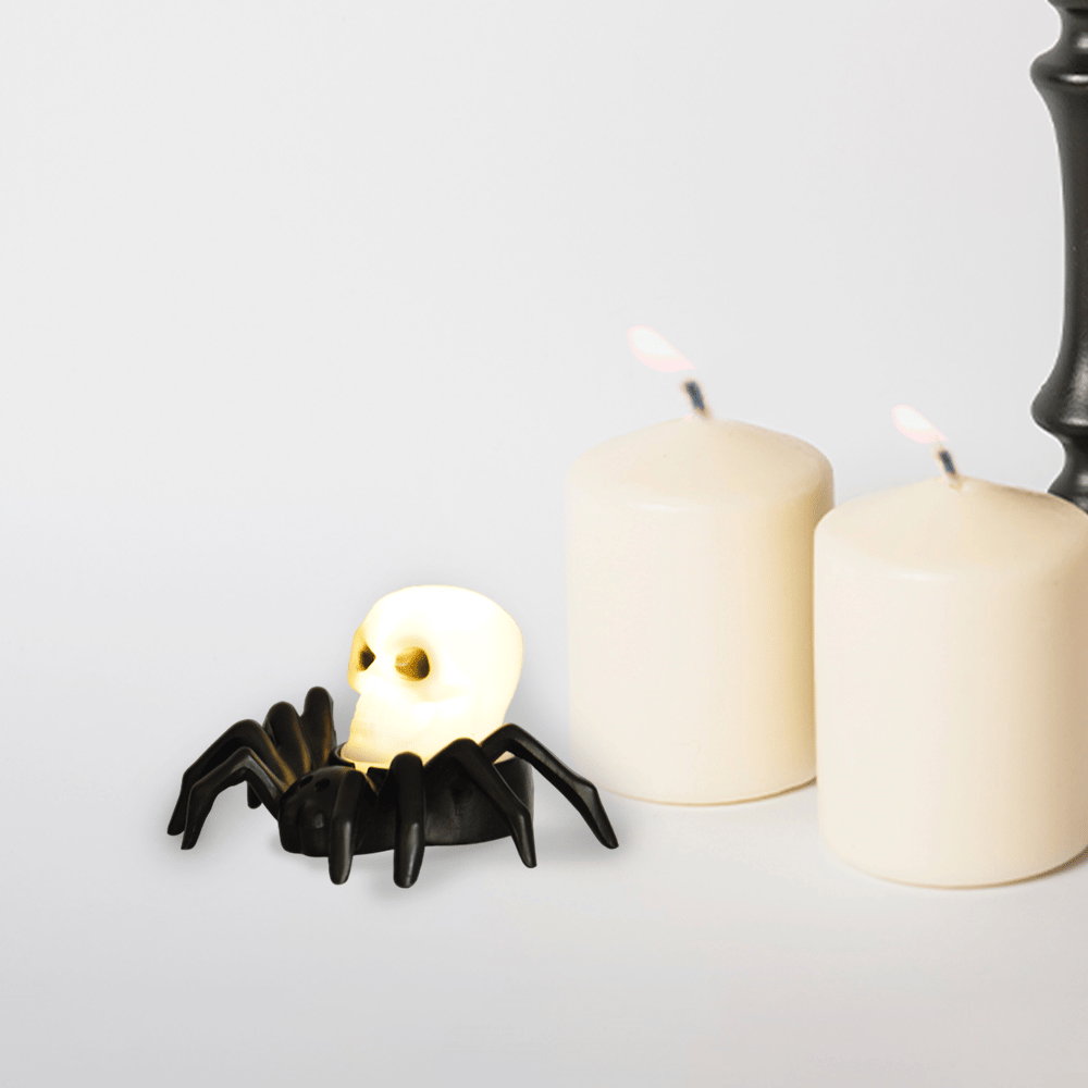 Halloween Cadılar Bayramı Işıklı Örümcek Aksesuar 8,8x7cm Pilli Aksesuar