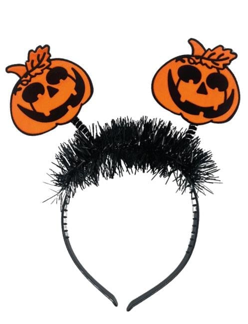 Halloween Cadılar Bayramı Komik Bal Kabağı Simli Parti Tacı Tüylü