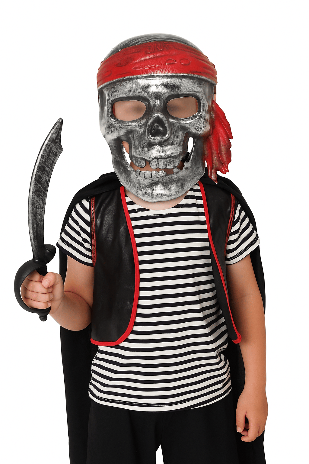 Halloween Cadılar Bayramı Maske Kuru Kafa Korsan Bandanalı Korku Maskesi