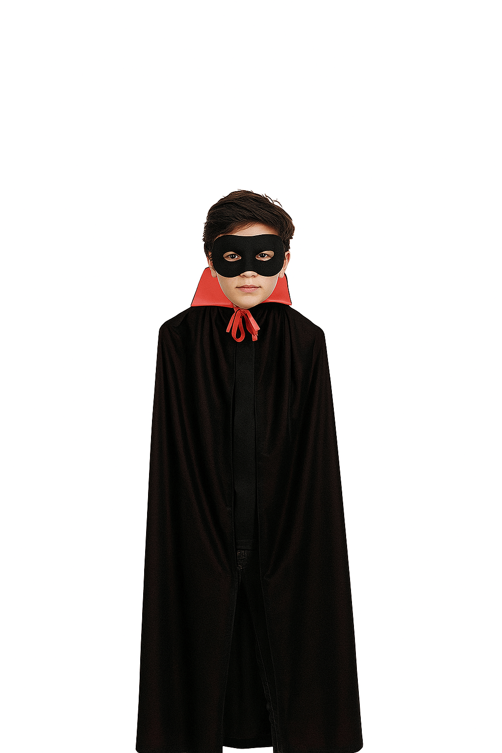 Halloween Cadılar Bayramı Pelerin 80cm Kırmızı -Siyah Parti Kostümü