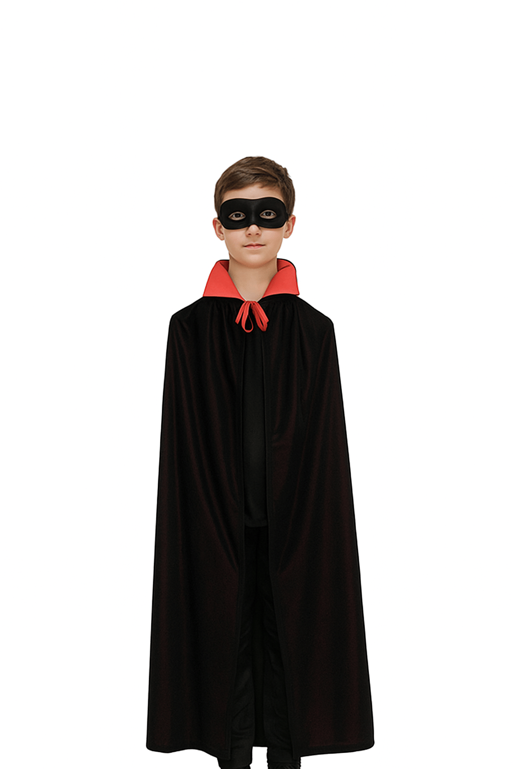 Halloween Cadılar Bayramı Pelerin 80cm Kırmızı -Siyah Parti Kostümü