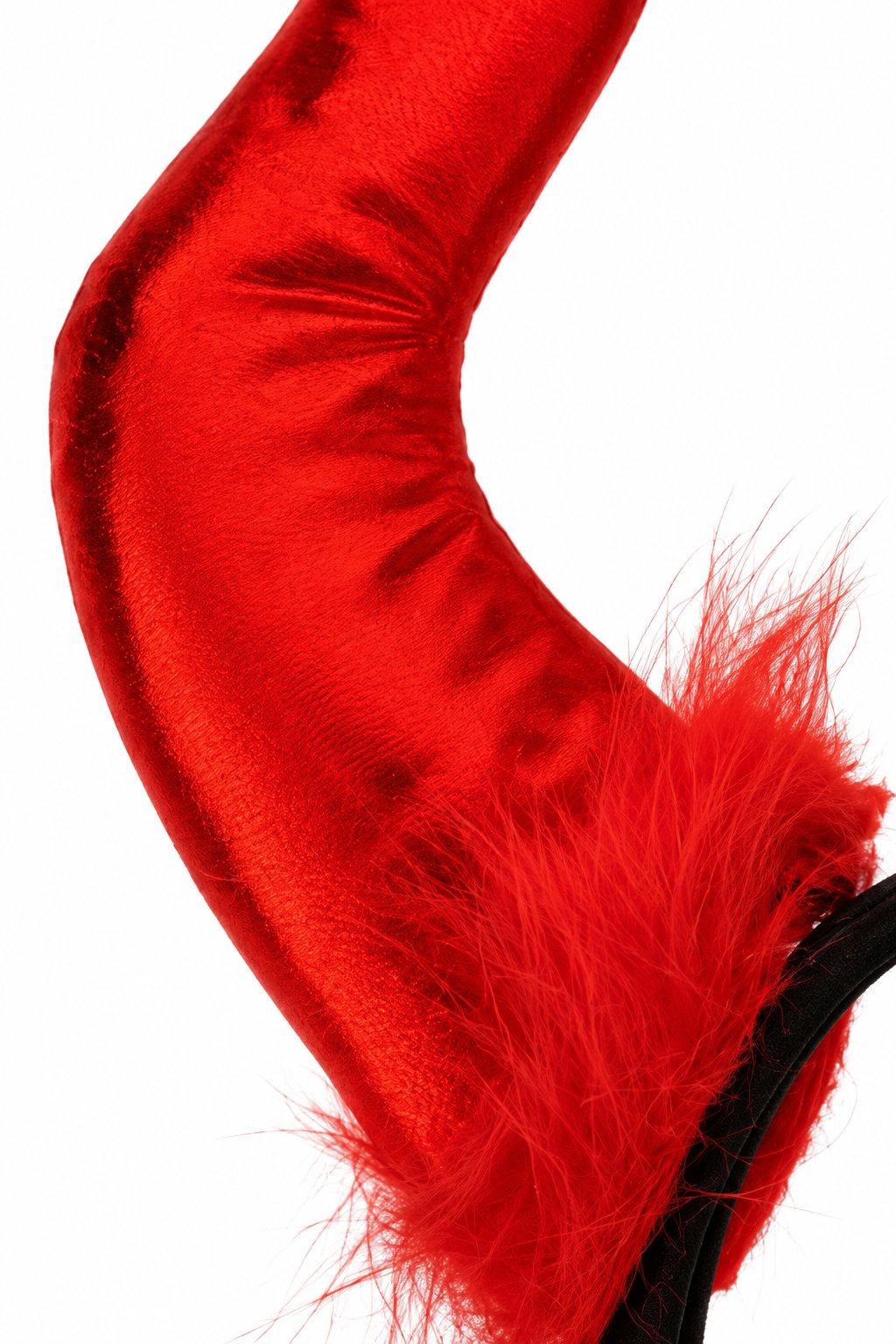 Halloween Cadılar Bayramı Taç Malefiz Kırmızı Çift Boynu Parti Kostümü Maleficent Taç