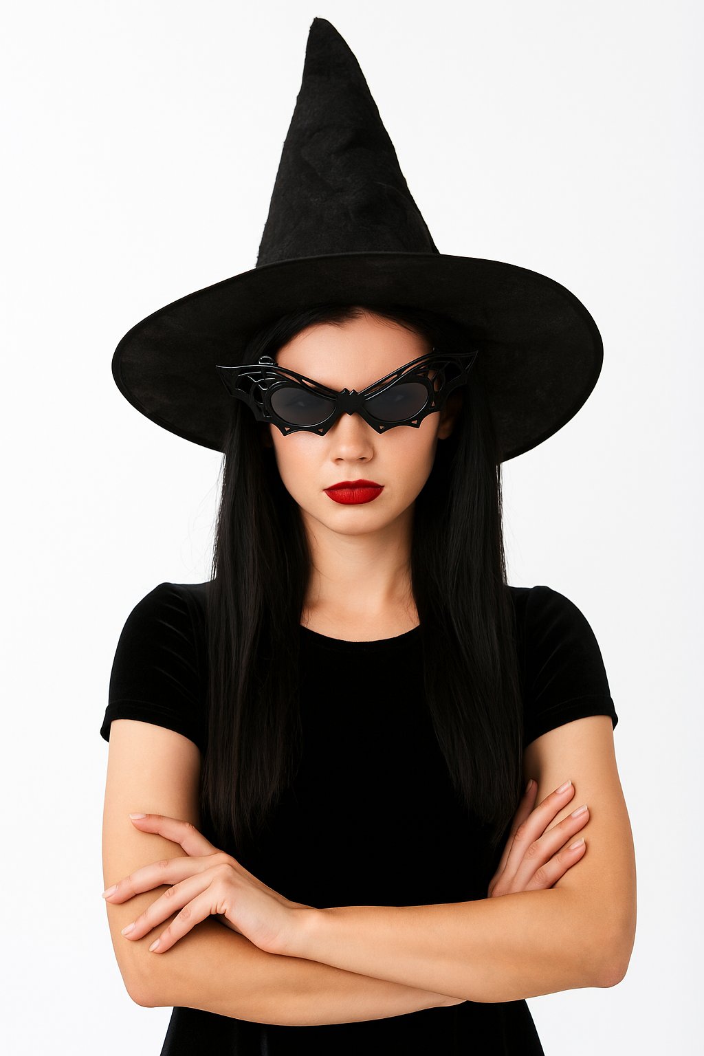 Halloween Cadılar Bayramı Yarasa Temalı Siyah Parti Gözlüğü Standart Ebat