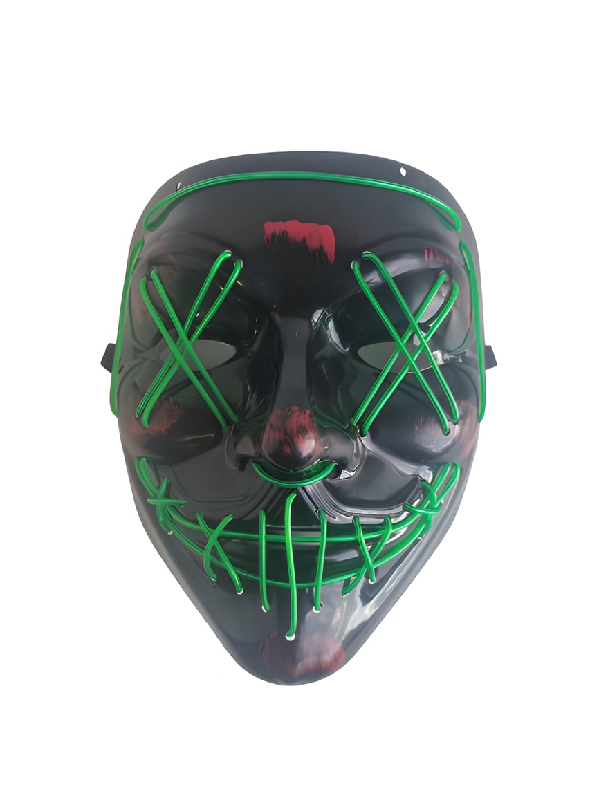 Halloween Cadılar Bayramı Yeşil Işıklı Maske