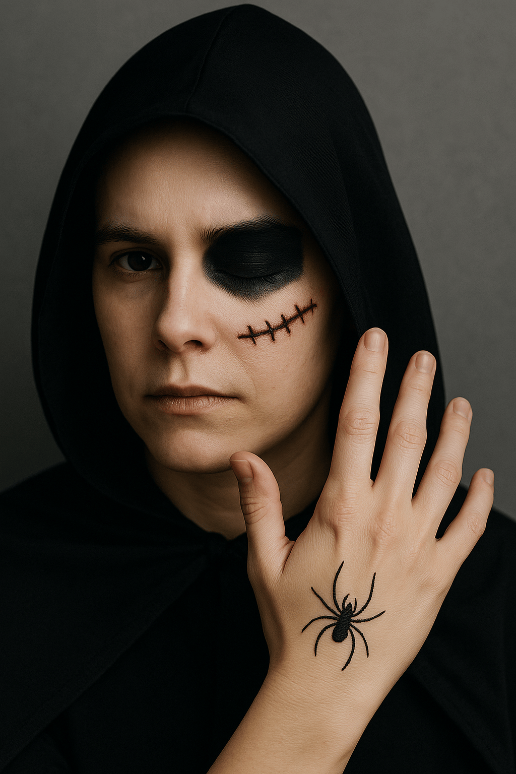 Halloween Cadılar Bayramına Özel Dövmeler Karışık Korku Dövmeleri 1 Tabaka 18*20 cm karışık desenler