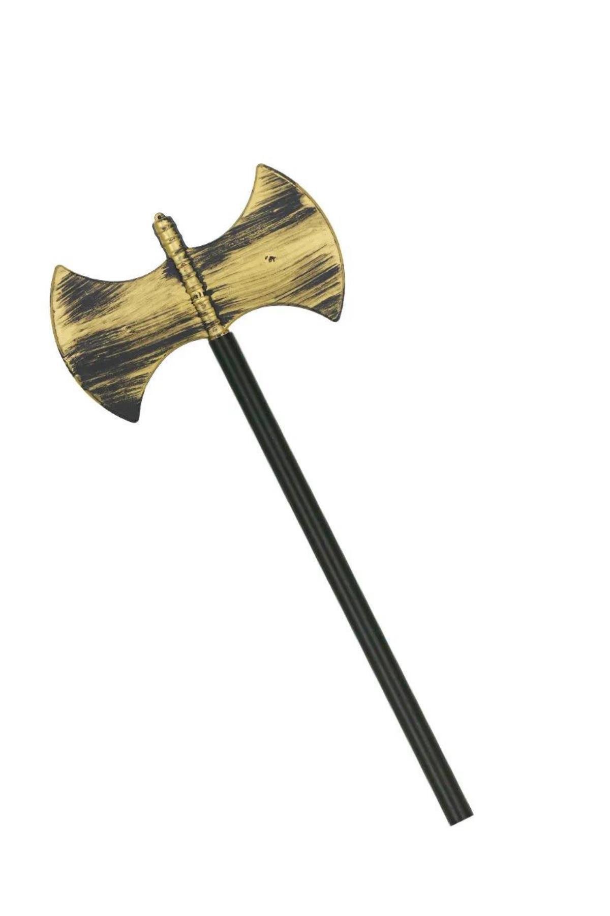 Halloween Çubuklu Çift Yönlü Eskitme Balta 100 Cm