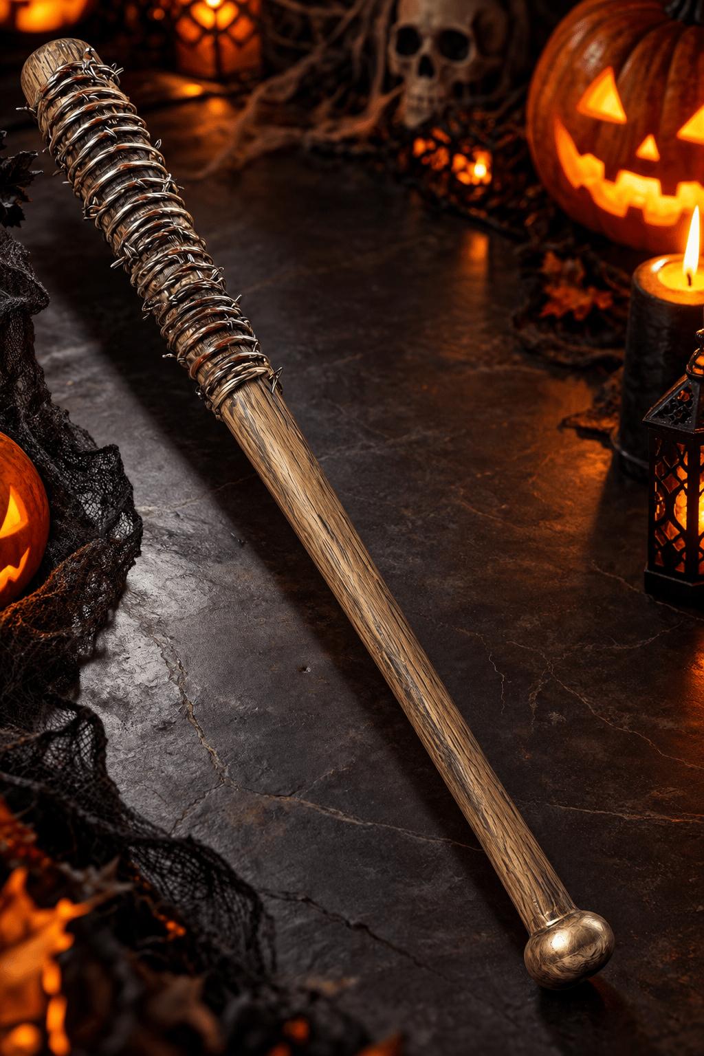 Halloween Dikenli Sopa 62 cm Plastik Cadılar Bayramı