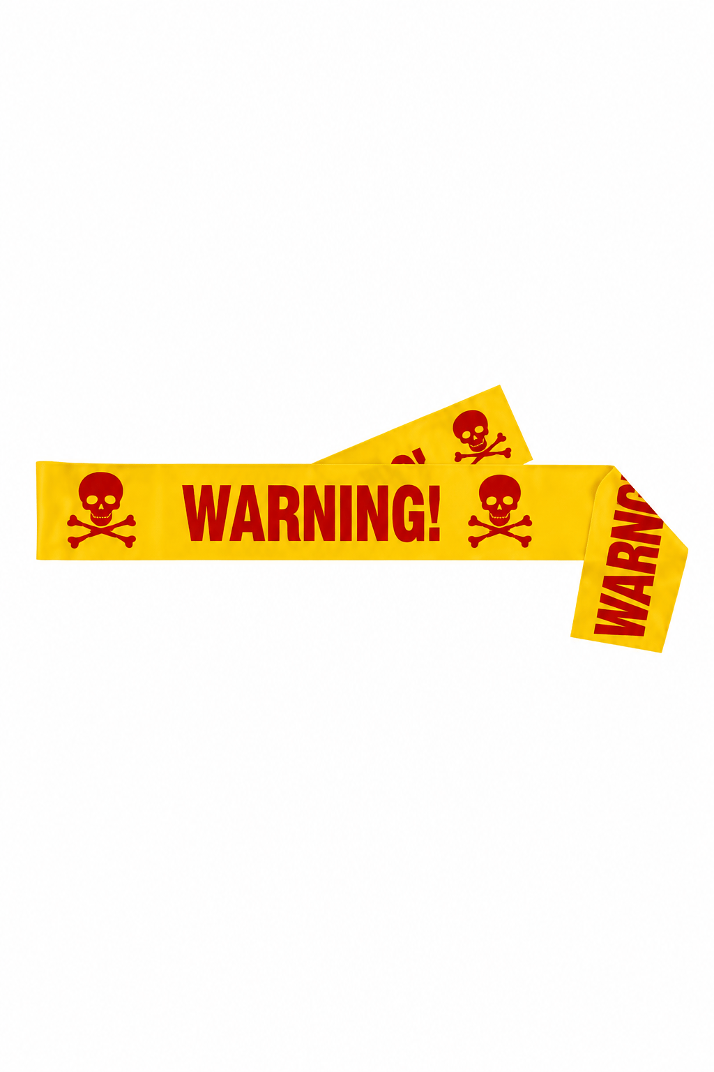 Halloween Emniyet Şeridi Kırmızı Warning 6 Metre 7.5cm en