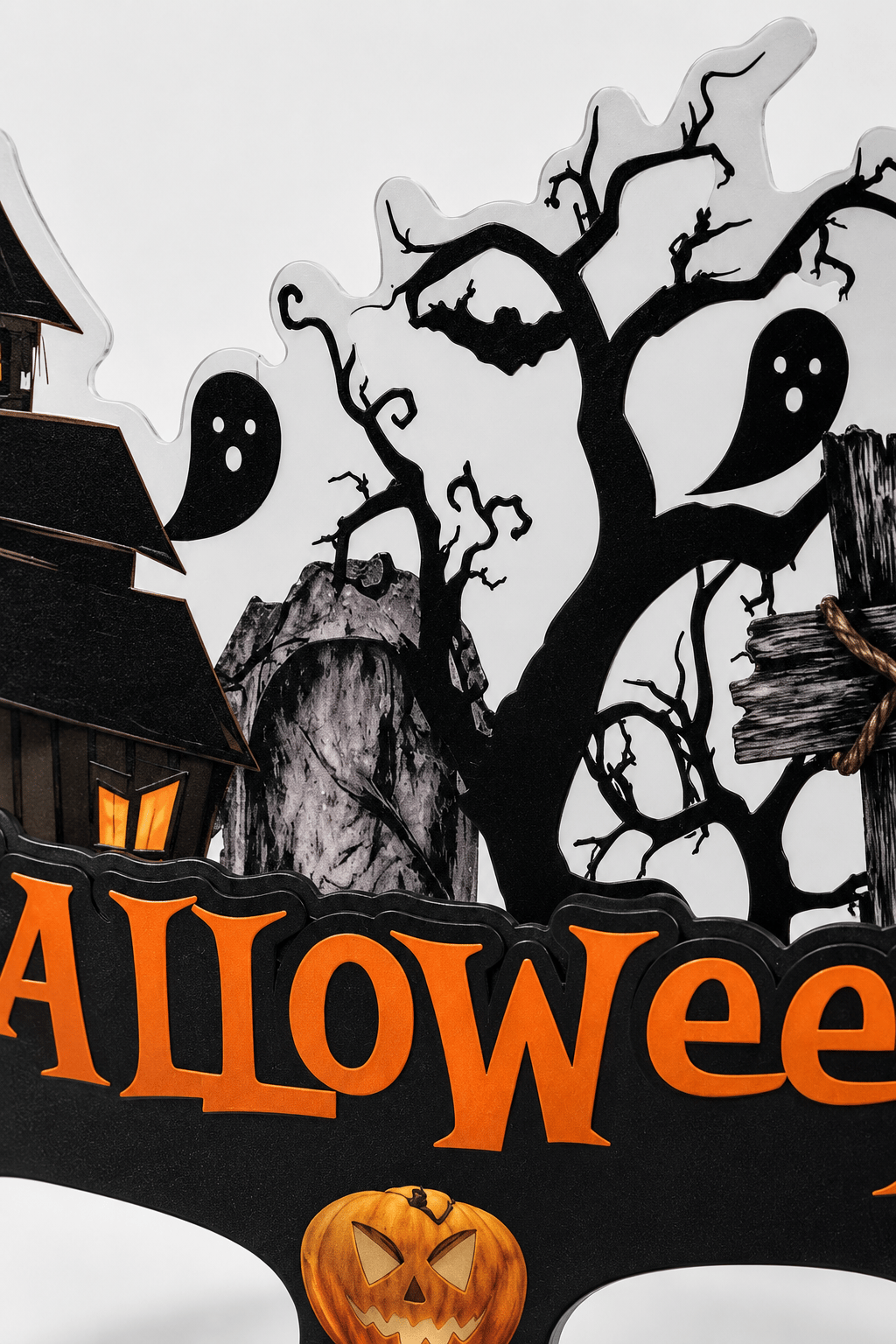 Halloween Gözlük PVC Kaplı Gözlük Şatolu Model