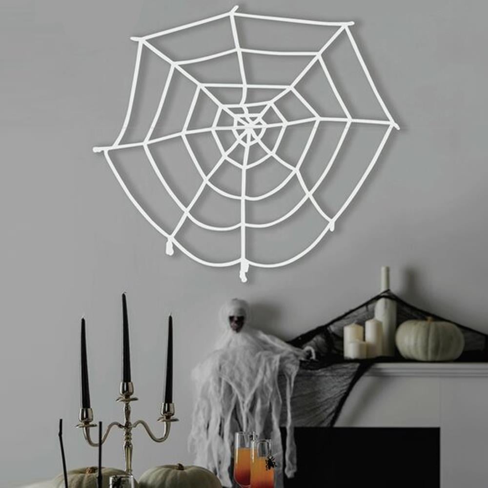 Halloween Hallowen Örümcek Ağı Beyaz 100*100cm