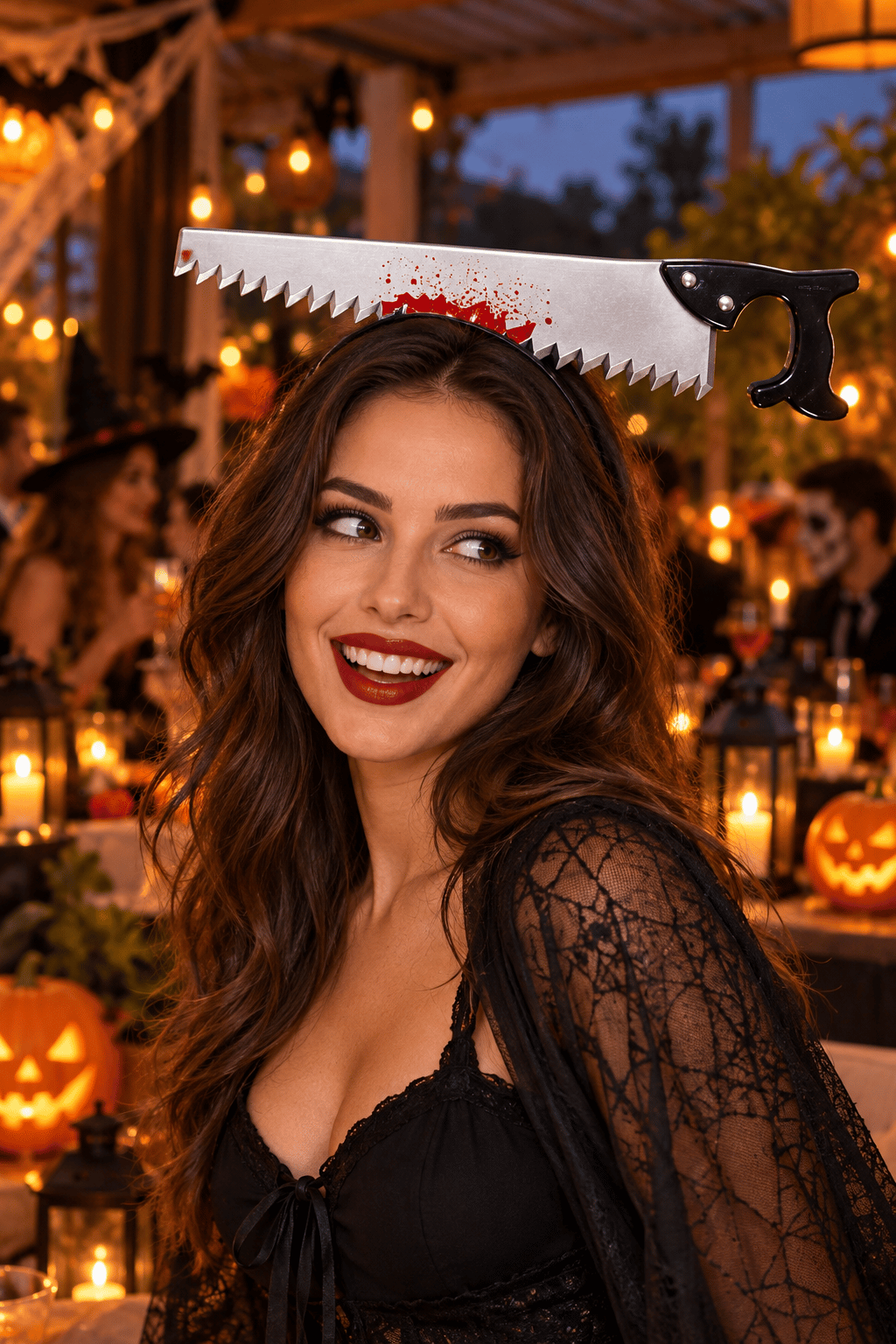 Halloween Hallowen Testere modeli Taç