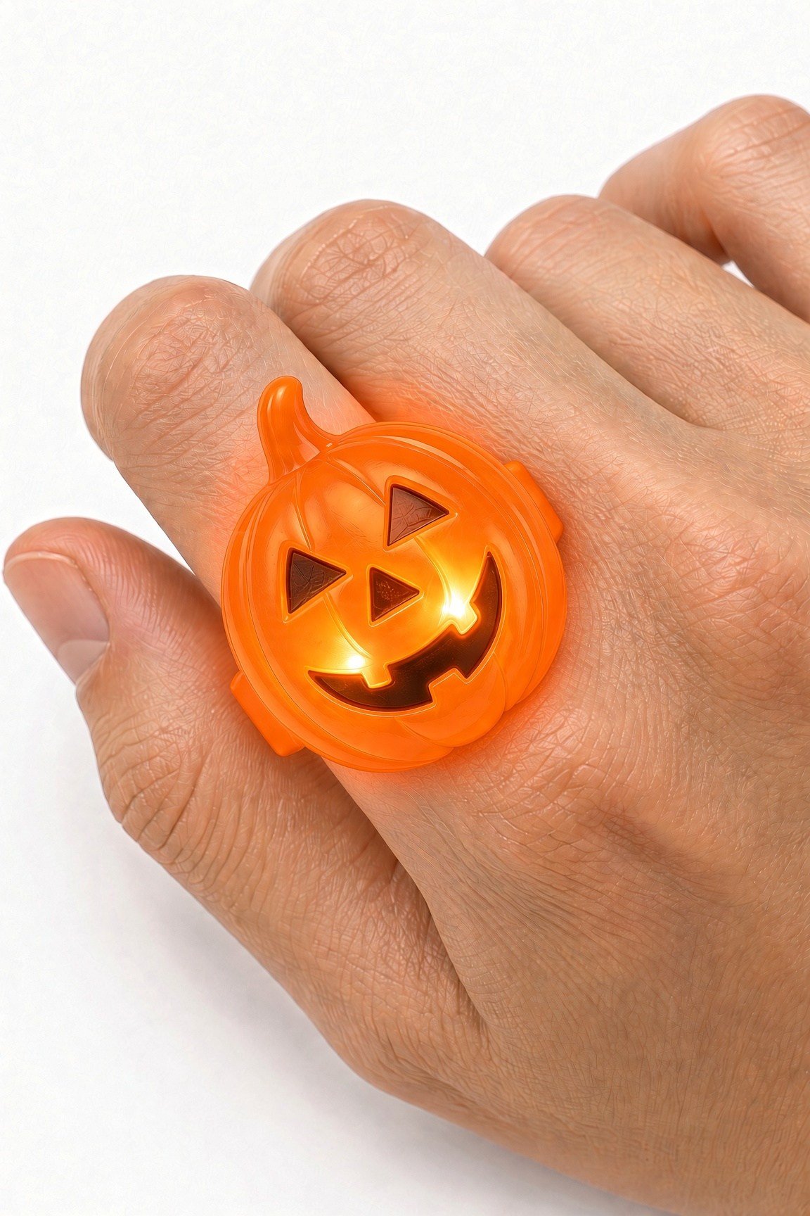 Halloween Işıklı Halloween Yüzüğü Bal Kabağı