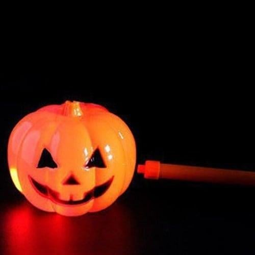 Halloween Kabak Işıklı Çubuklu Lüks 10 Cm  