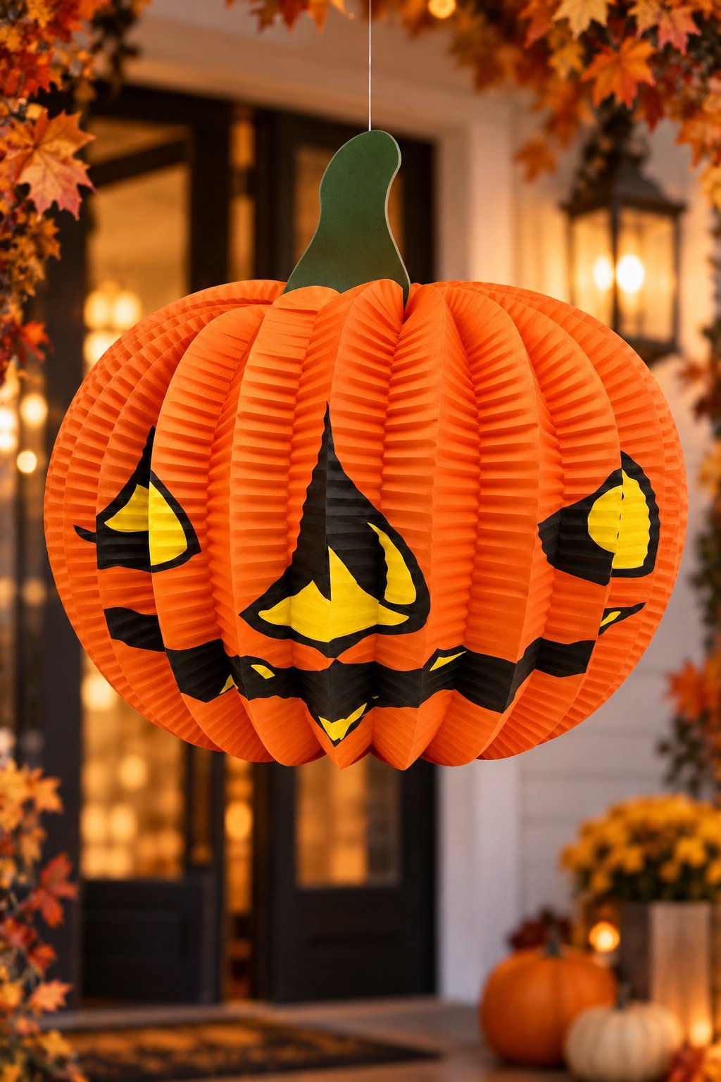 Halloween Kabak Petek Süs  Asma Süs Turuncu Balkabağı Dekor