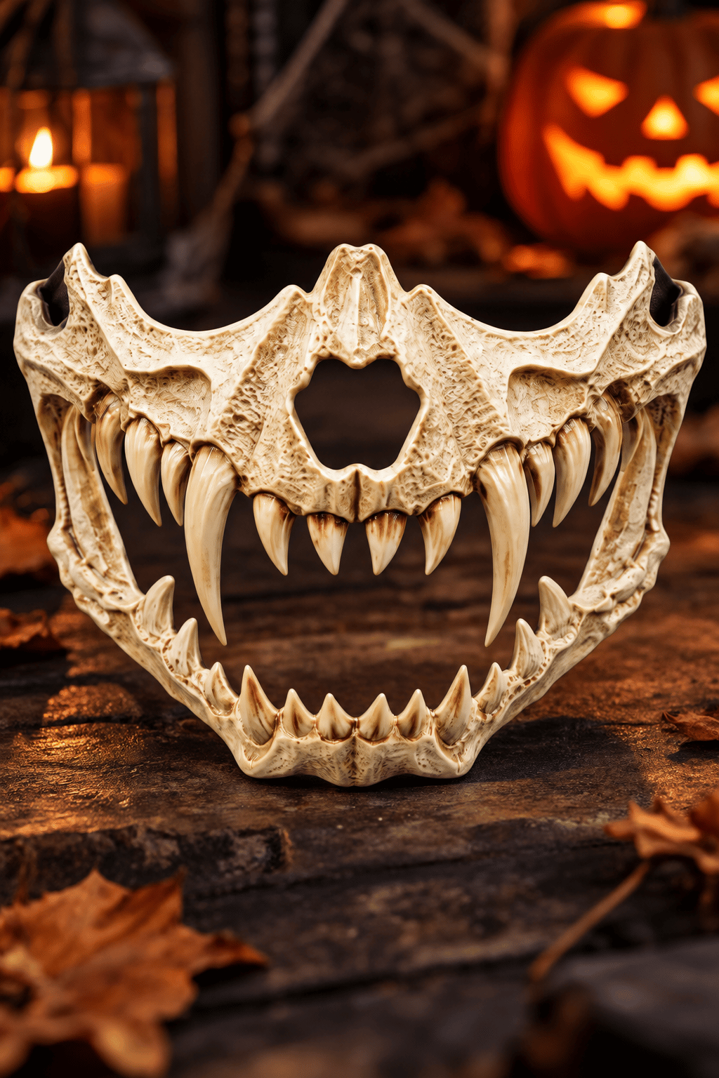 Halloween Korku Maskesi Dişli Canavar Ağız Maskesi Cosplay Parti Maskesi 17 cm