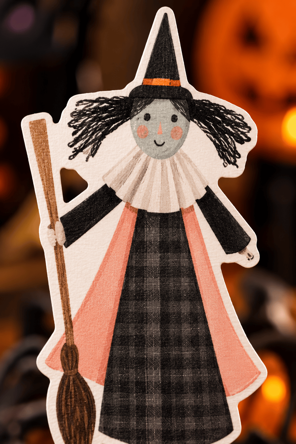 Halloween Kürdan 10'lu Şekilli Kürdan Kalın Kuşe