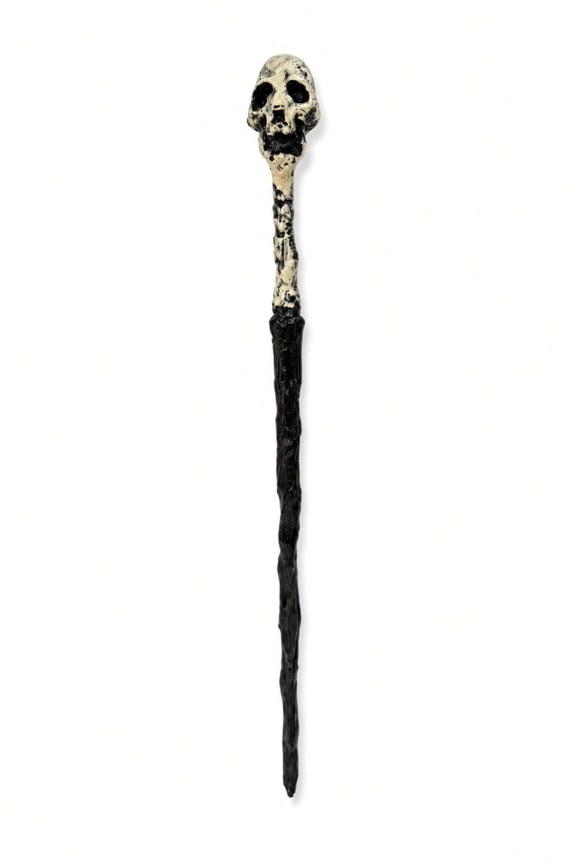 Halloween Kuru Kafa Detaylı Cadı Asası 45 Cm Cadılar Bayramı