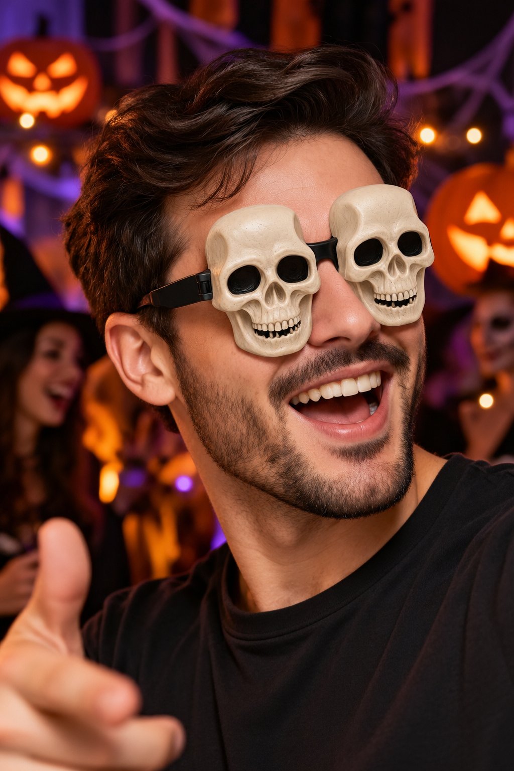 Halloween Kuru Kafa Gözlük Cadılar Bayramı