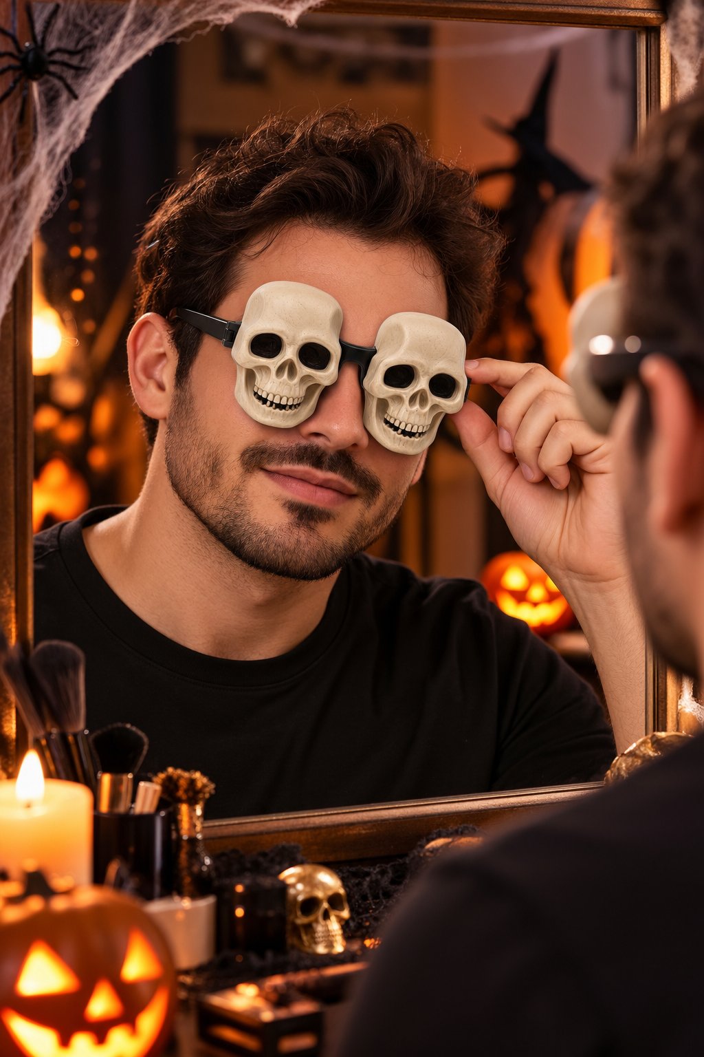 Halloween Kuru Kafa Gözlük Cadılar Bayramı