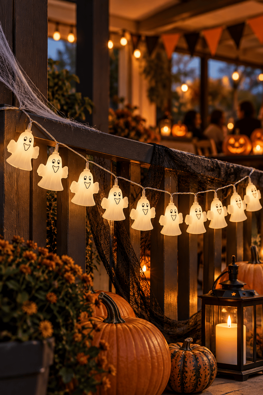 Halloween Led Işık Hayalet 8 cm 10 Lu