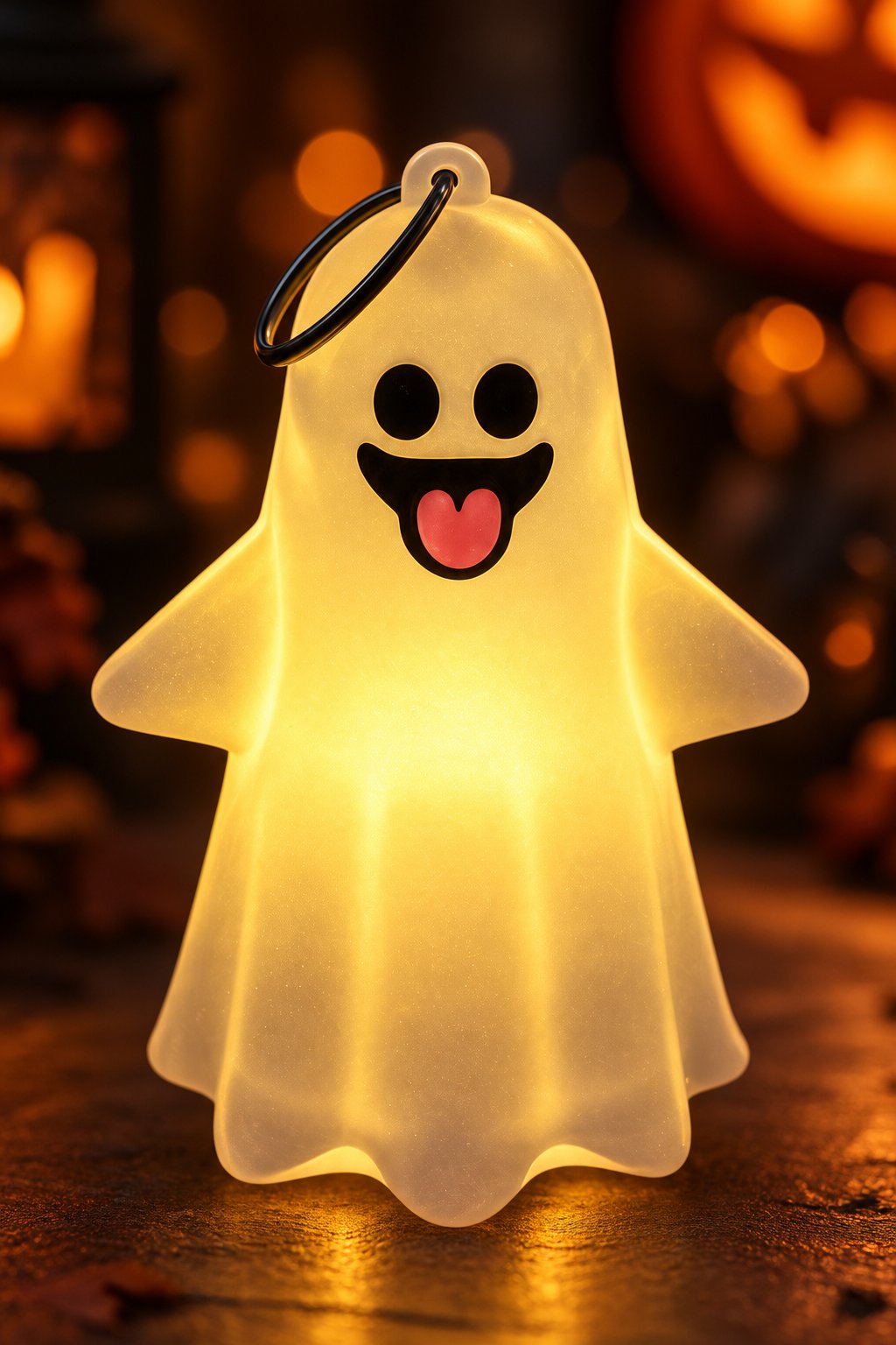 Halloween LED Işıklı Hayalet Anahtarlık 10 cm