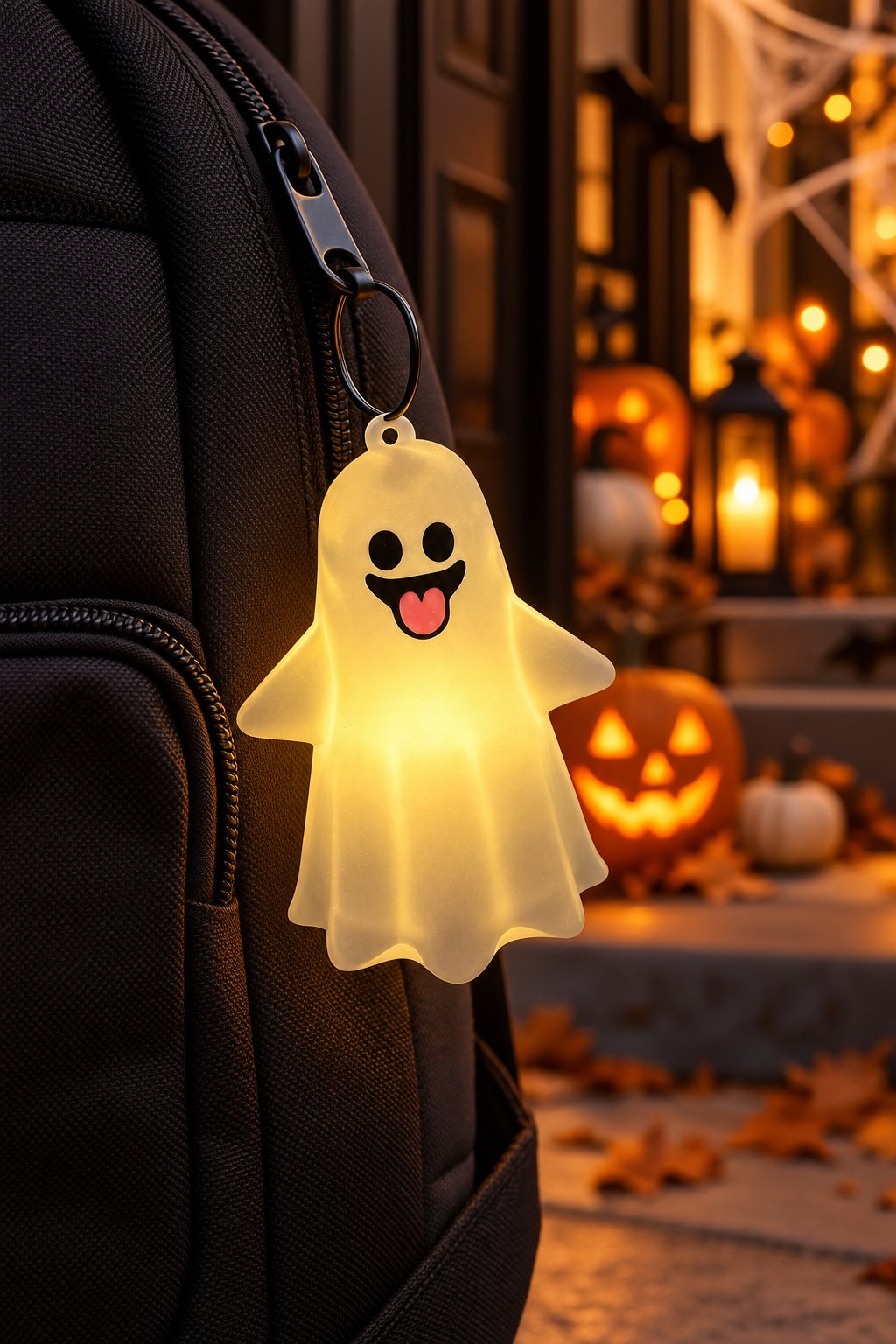 Halloween LED Işıklı Hayalet Anahtarlık 10 cm