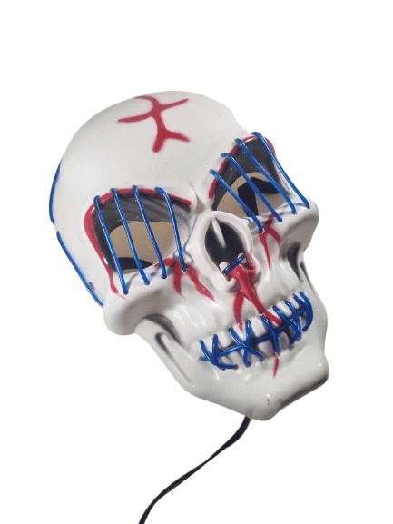 Halloween Maske Kuru kafa Işıklı Laciver Teller 