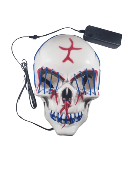 Halloween Maske Kuru kafa Işıklı Laciver Teller 