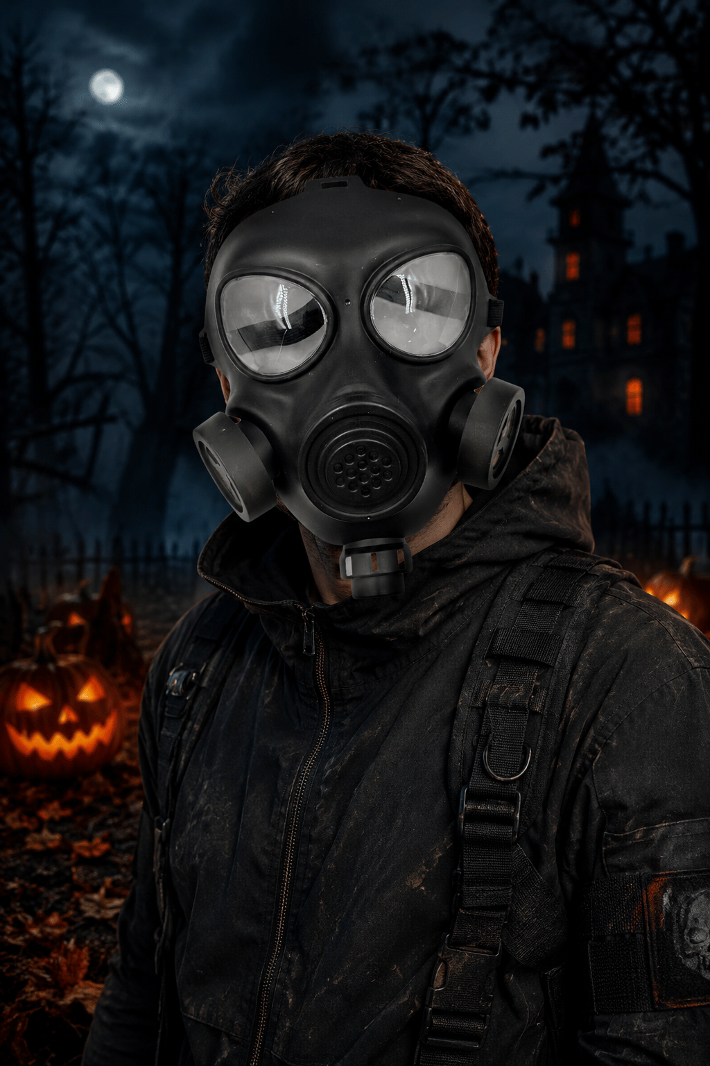 Halloween Maske Plastik Gaz Maskesi