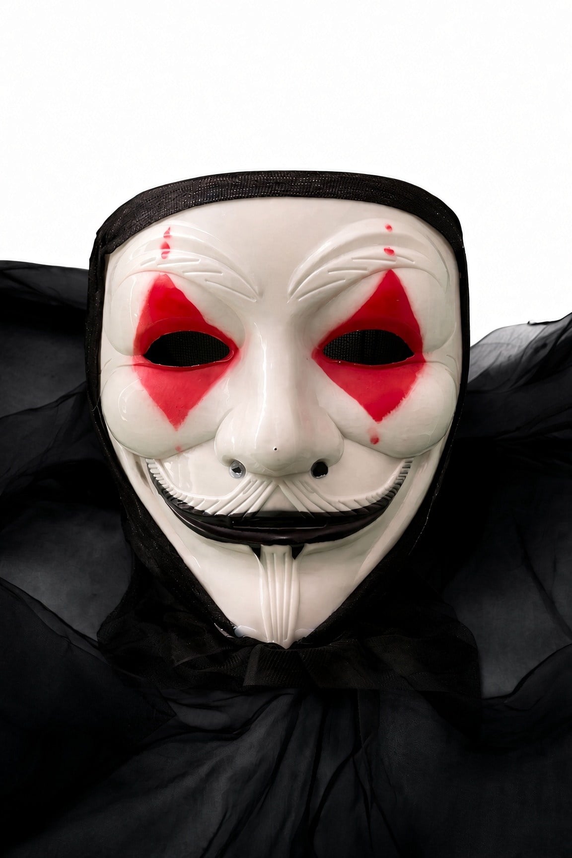 Halloween Maske V For Vandetta Maskesi Vendetta Maske Yılbaşı Halloween Cadılar arkası tüllü