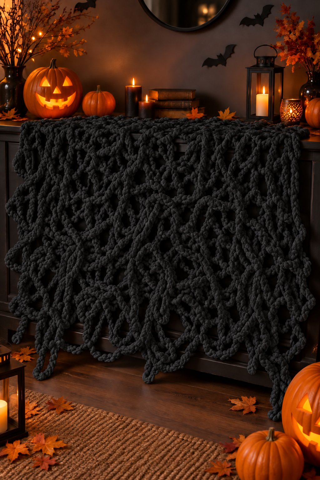 Halloween Örümcek Ağı SİYAH 160x120 cm Cadılar Bayramı