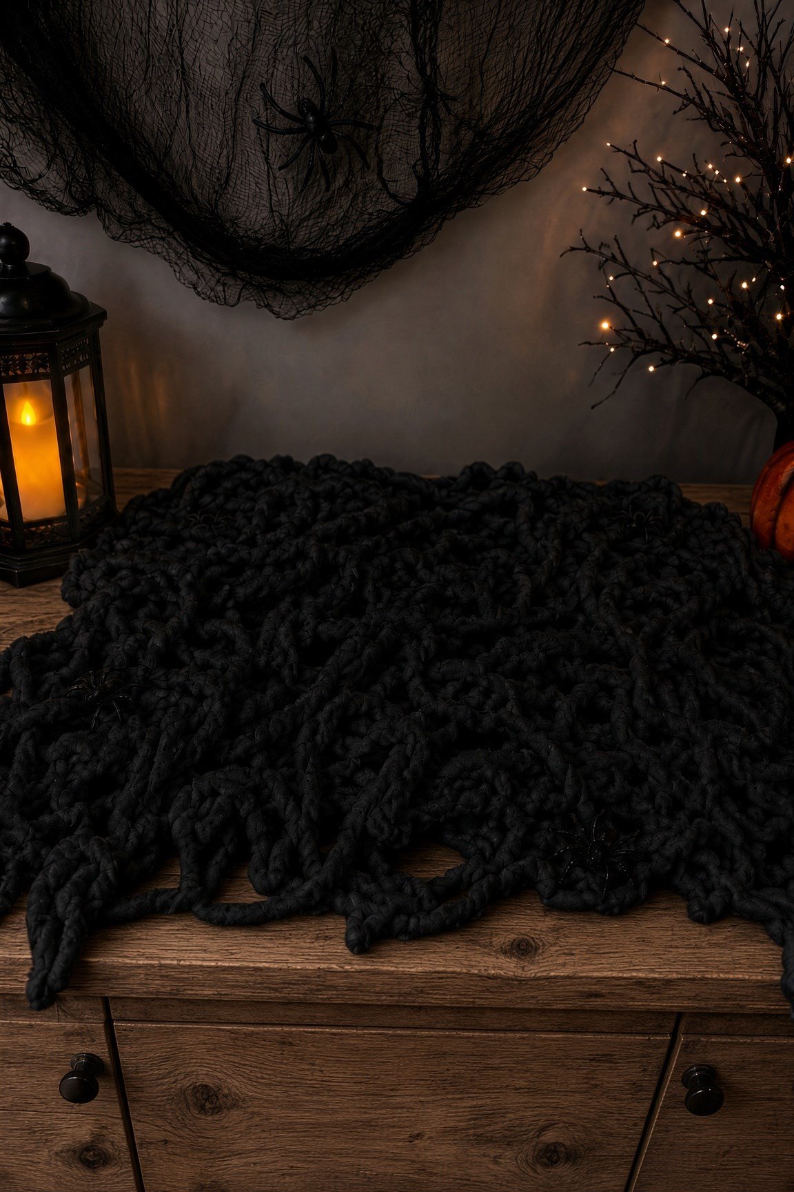 Halloween Örümcek Ağı SİYAH 160x120 cm Cadılar Bayramı