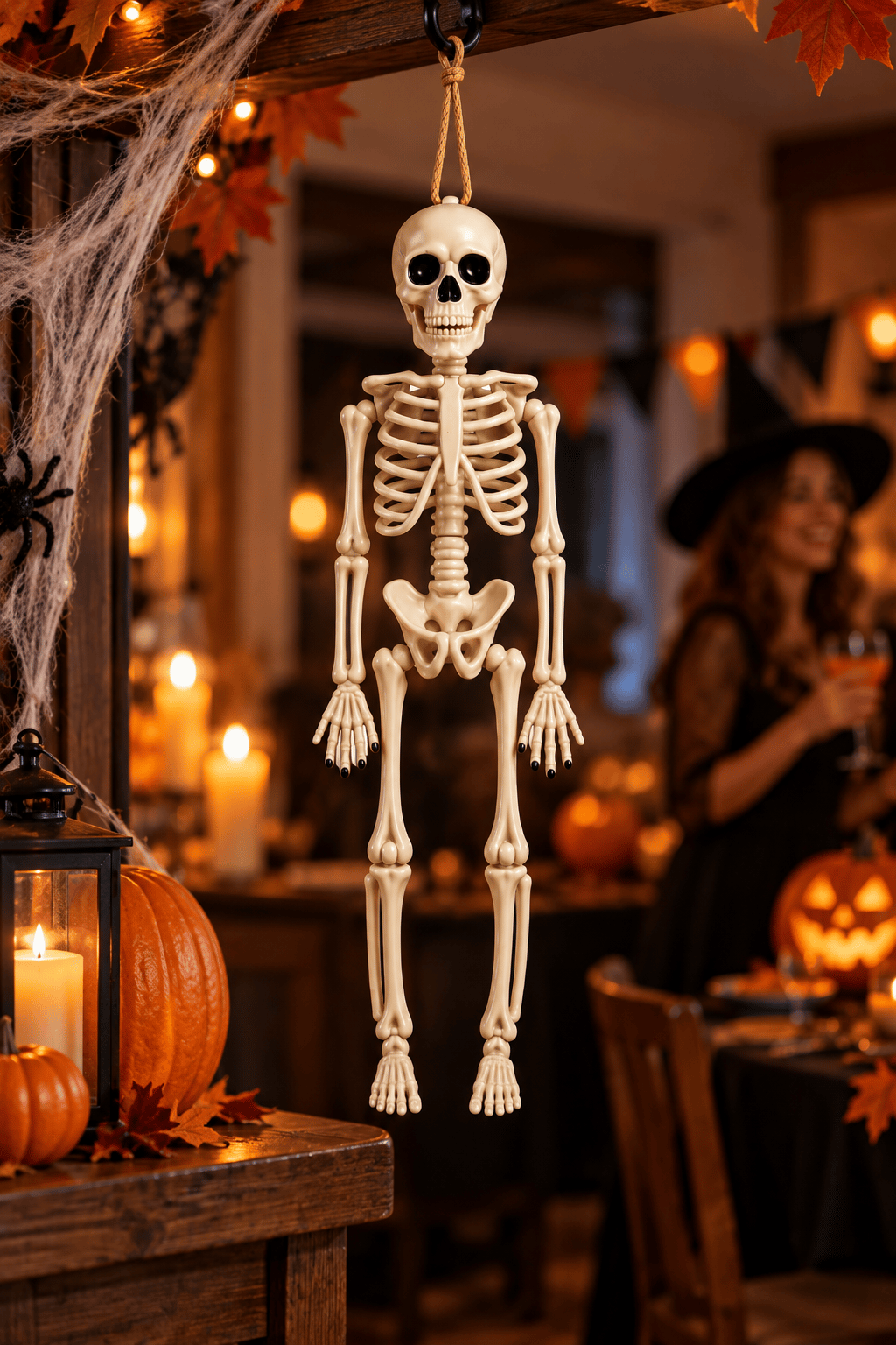 Halloween Süsü 40 Cm Asılabilir İskelet  Dekoratif Korku Parti Süsü