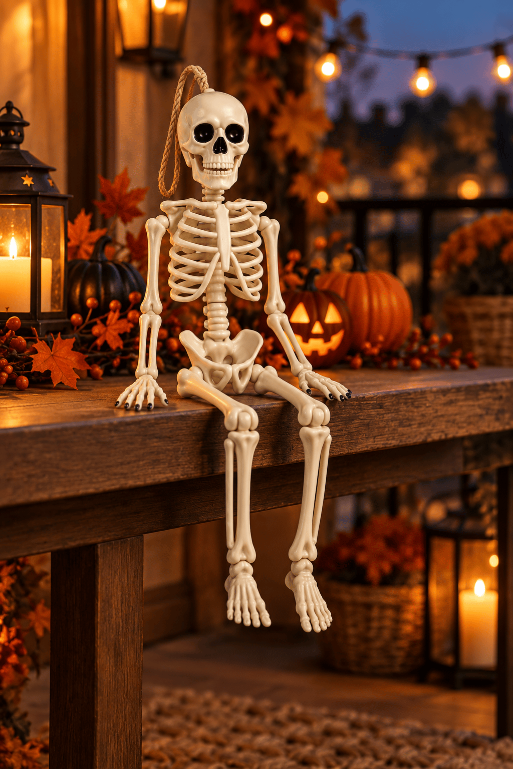 Halloween Süsü 40 Cm Asılabilir İskelet  Dekoratif Korku Parti Süsü