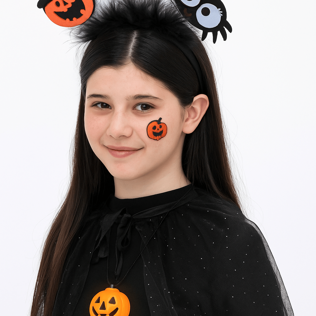 Halloween Taç Bal Kabağı ve Örümcekli 2li model